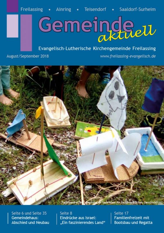 Gemeindebrief August / September 2018