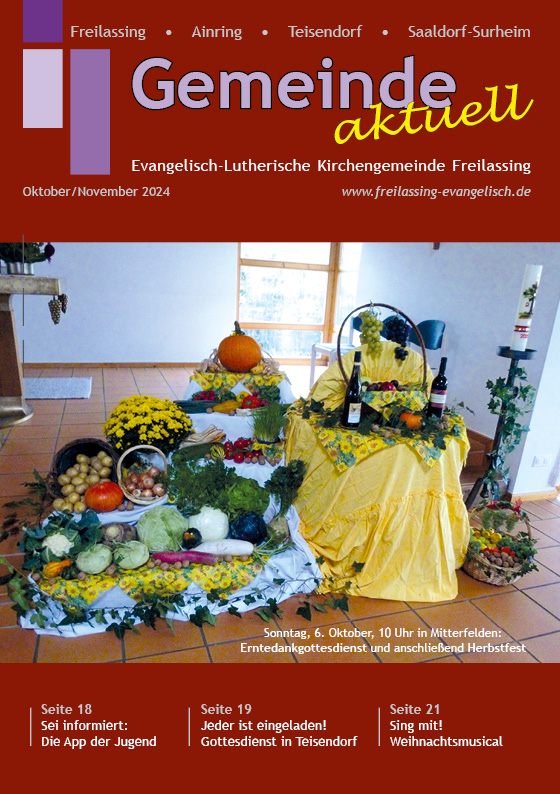 Gemeindebrief Oktober/November 2024